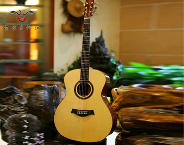手工吉他-型号WK-032-OM_可可菠萝定制款吉他