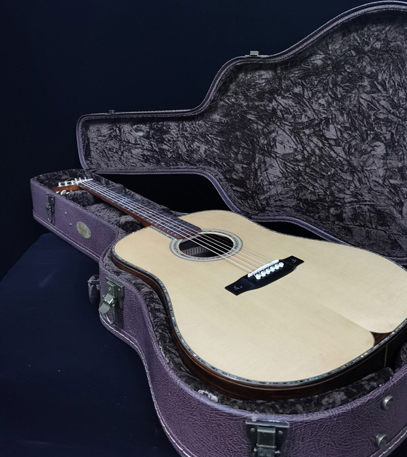 手工吉他WK-018-D5A级印玫虫胶款-横置